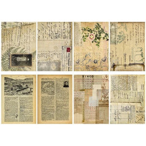 Papier de Riz Scrapbooking Herbier