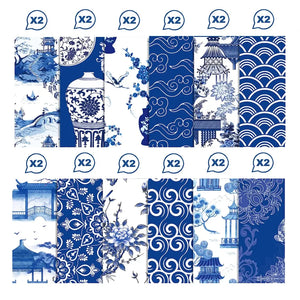 Feuille Scrapbooking Porcelaine