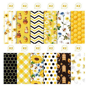 Feuille Scrapbooking Abeilles