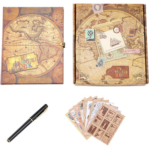 Album Photo Vintage Scrapbooking Mappemonde