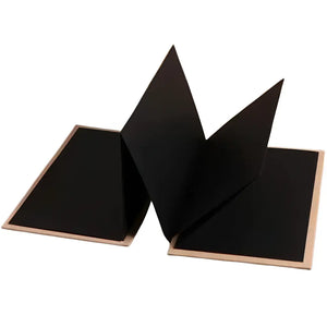 Album Scrapbooking Accordéon en Papier Kraft Noir
