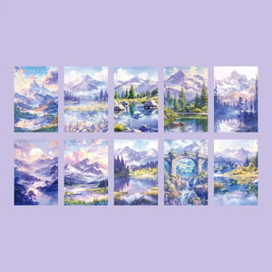 Papier Scrapbooking Thème Voyage Violet