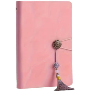 Classeur Scrapbooking Rose avec Pompon