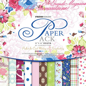 Papier de Scrapbooking Recto Verso
