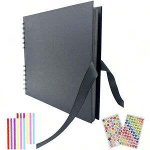 Kit Album Photo Scrapbooking de Couleur Noire