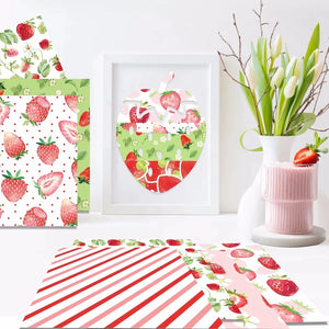 Page Scrapbooking Fraise