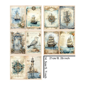 Papier Scrapbook Bateau
