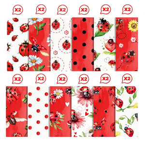 Papier Scrapbook Coccinelle