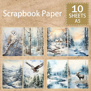 Papier Scrapbook Hiver