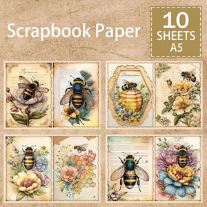 Papier Scrapbooking Abeille