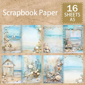 Papier Scrapbooking Mer