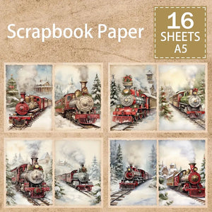 Papier Scrapbooking Train