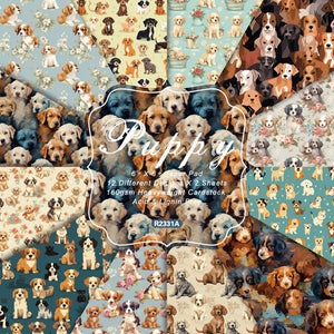 Papier Scrapbooking Chien