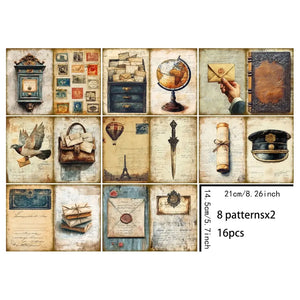 Papier de Scrapbooking Courrier
