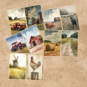 Papier de Scrapbooking Ferme