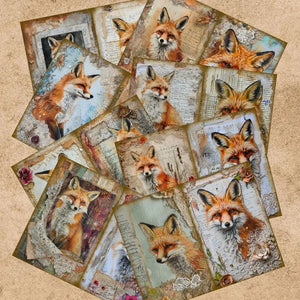 Papier de Scrapbooking Renard