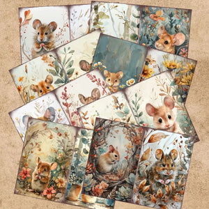 Papier de Scrapbooking Souris