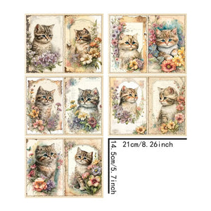 Papier pour Scrapbooking Chat