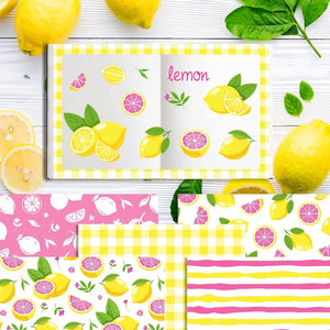Papier Scrapbooking Citron