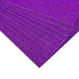 Papier Scrapbooking Paillettes Violet