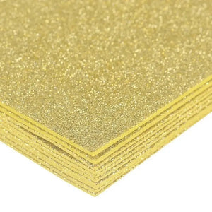 Papier Scrapbooking Paillettes Or