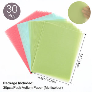 Papier Transparent Scrapbooking Multicolore