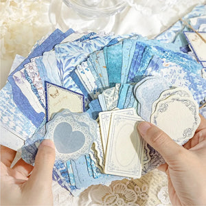 Papier Scrapbooking Thème Mariage Bleu