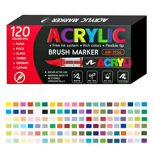 120 Feutres Pinceaux Dessin