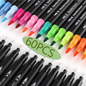 Coffret 60 Feutres Pinceaux