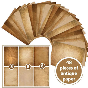 Papier Scrapbook Marron Vintage