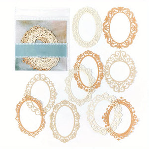 Papier Dentelle Scrapbooking Ovale