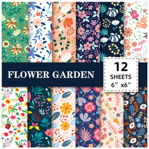 Assortiment Papier Scrapbooking Fleuri