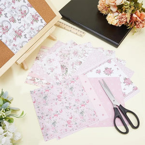 Papier de Scrapbook Rose