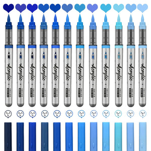 Crayon Feutre Pinceau Bleu