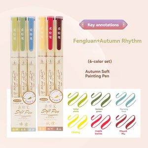 Feutre Pinceau Japonais automne multicolore