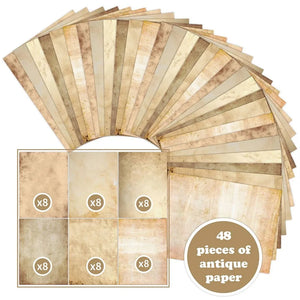Papier de Scrapbooking Marron Vintage