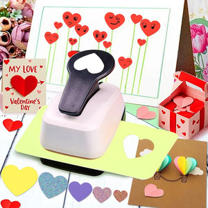 Perforateur forme cœur pour confettis de scrapbooking