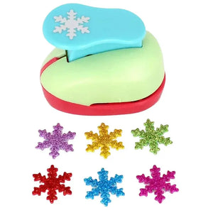 Mini perforatrice motifs et ses découpes colorées