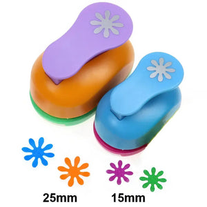 Perforatrice Mini Formes Fantaisie et ses découpes en papier
