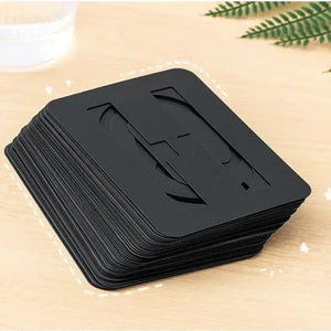 Pochoir Alphabet Plastique pile compact rangement facile