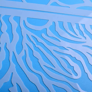 Pochoir motif rayures texture animale pour fond de page scrapbooking