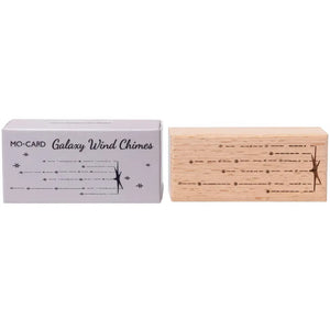 Tampon Nuit Magique scrapbooking en bois, motif lignes d'étoiles suspendues