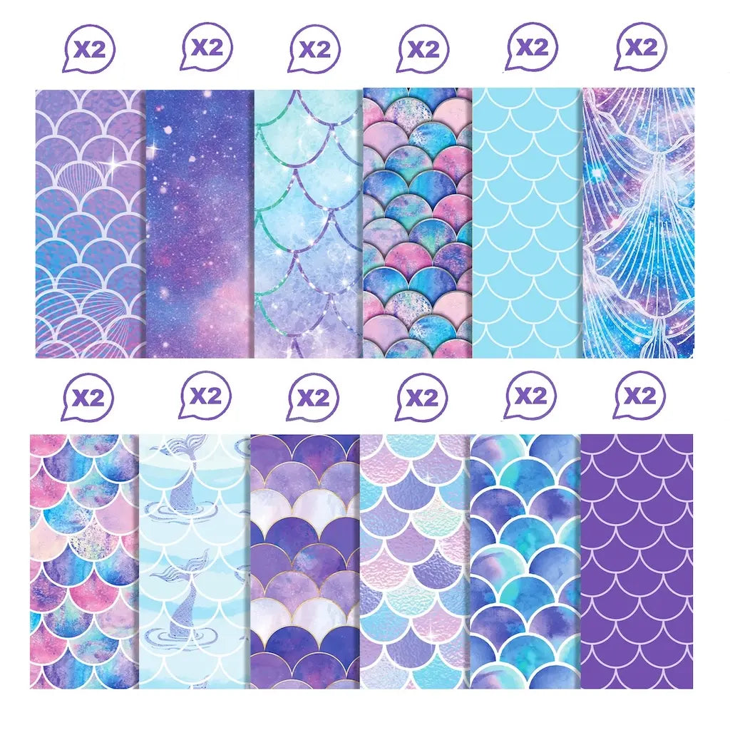 Feuille Scrapbooking Syrène