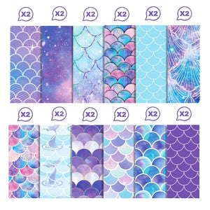 Feuille Scrapbooking Syrène