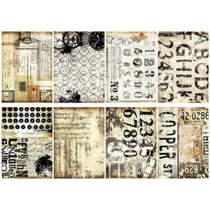 Papier de Riz Scrapbooking Machine à Ecrire