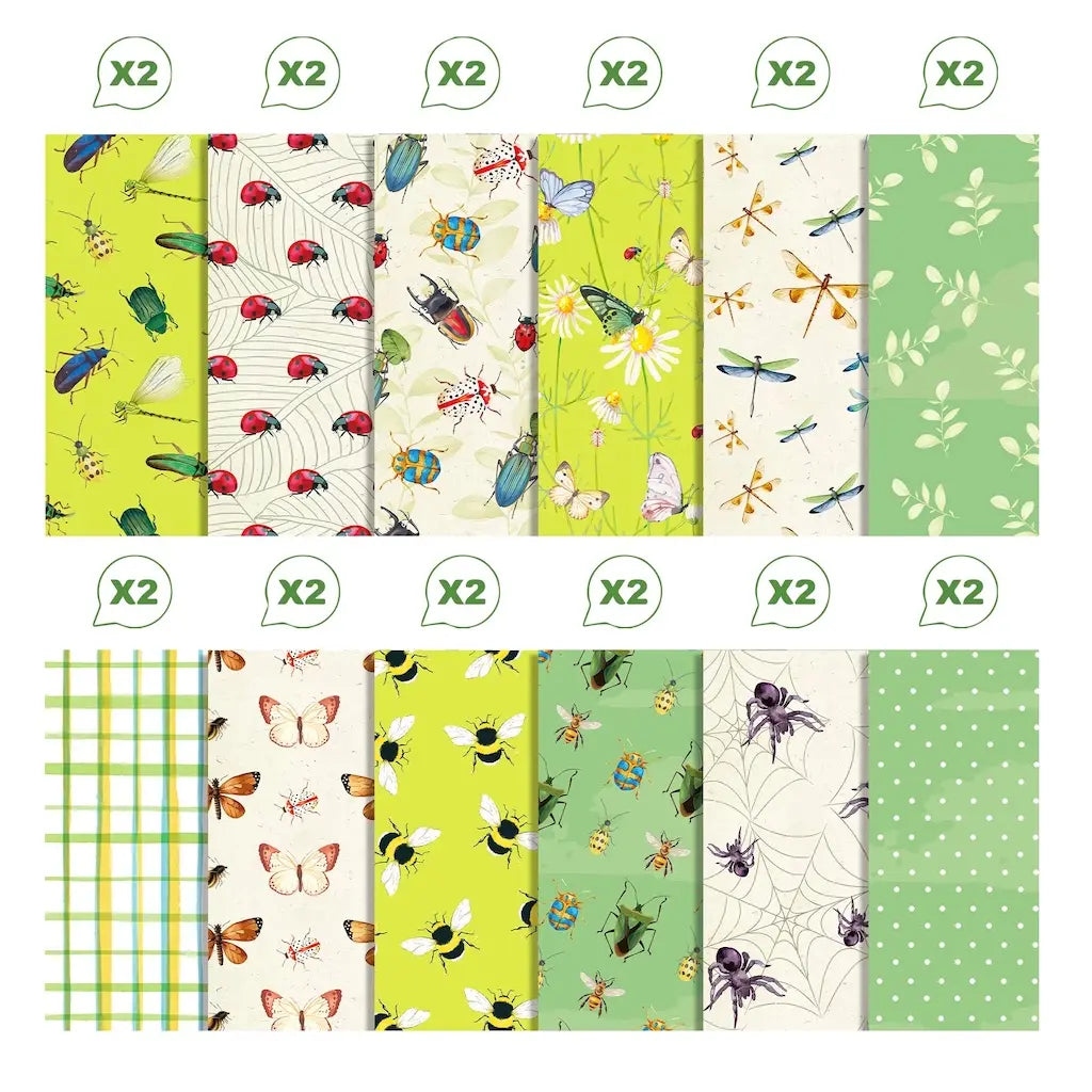 Feuille Scrapbooking Insectes