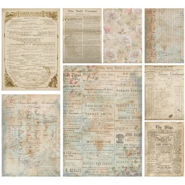 Papier de Riz Scrapbooking Anglais