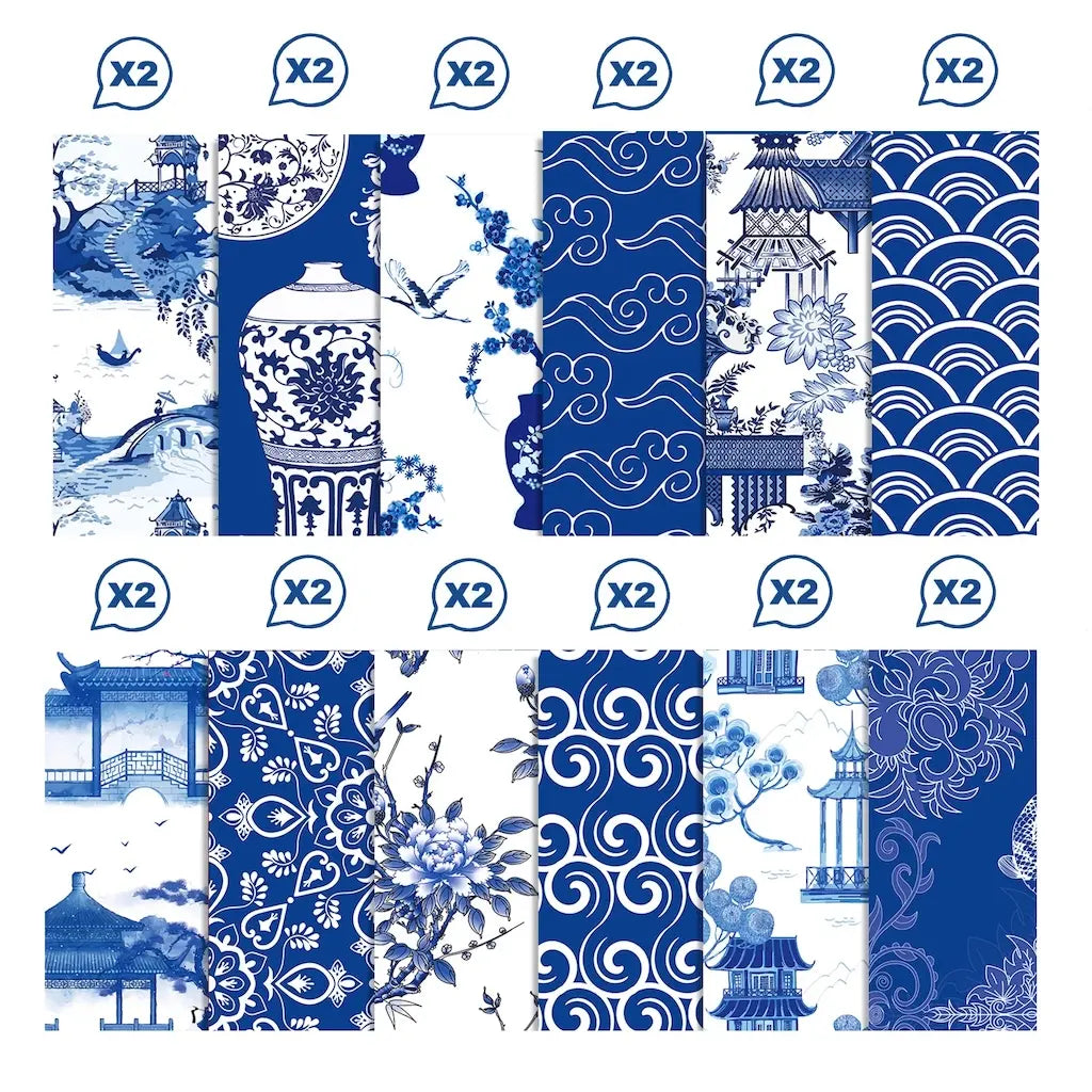 Feuille Scrapbooking Porcelaine