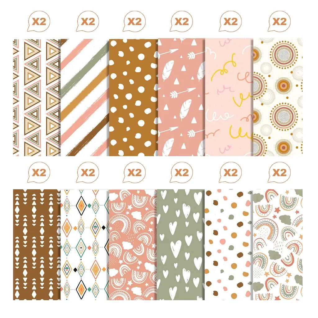 Feuille Scrapbooking Bohème