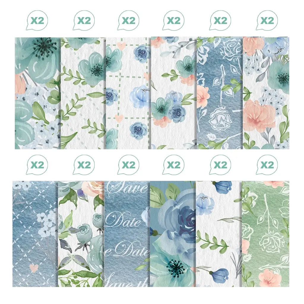 Feuille Scrapbooking Fleurs